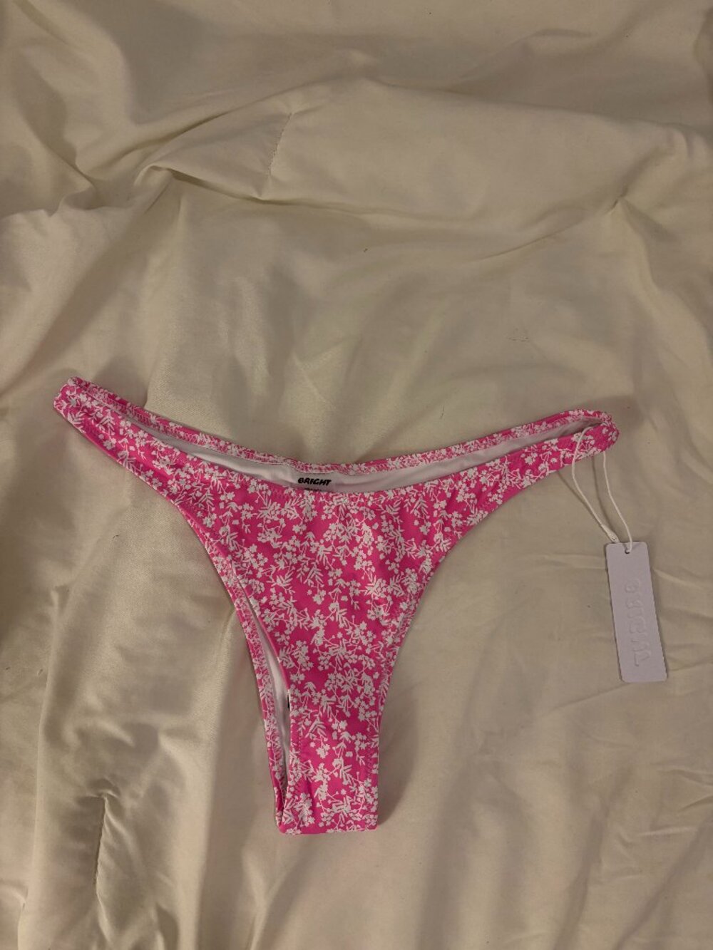 Bright Swimwear pink bikini bottom size small
